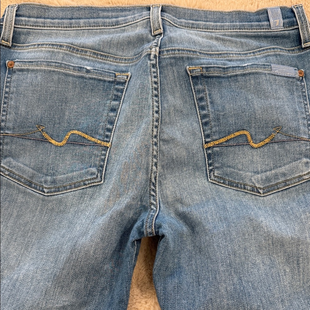 7 For All Mankind Josefina Skinny Boyfriend Jeans 28